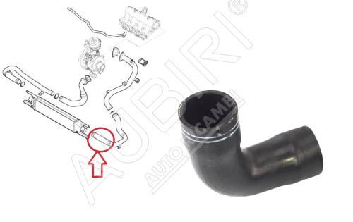 Charger Intake Hose Fiat Doblo since 2010 1.6/2.0 D from intercooler to throttle