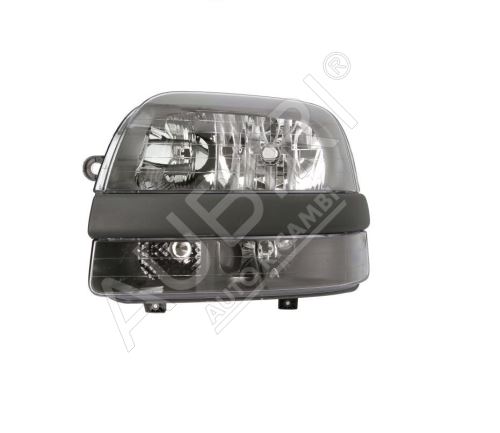 Headlight Fiat Doblo 2000-2005 left H7+H1+H1 with fog light, with motor