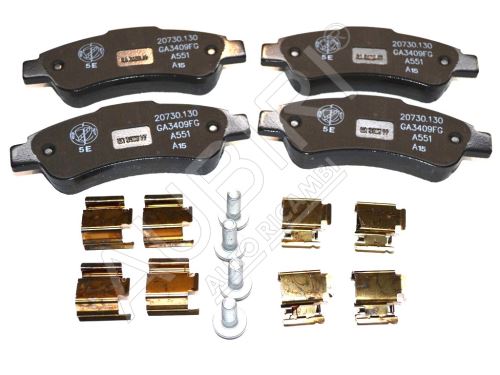 Brake pads Fiat Ducato since 2006 rear, with accessories, typ BOSCH