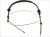 Hand brake cable Renault Kangoo 2008-2021 left/right, 1970/776 mm