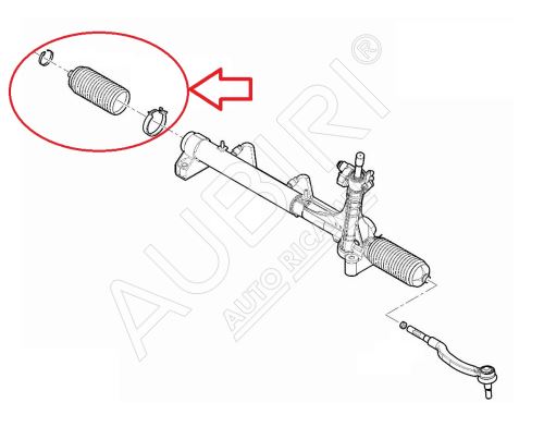 Steering rack gaiter kit Fiat Ducato, Jumper, Boxer since 2021 - left/right