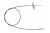 Handbrake cable Ford Transit 2000-2006 medium, 1534 mm