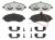 Brake pads Fiat Scudo 2007-2016 1.6/2.0D front, 1-sensor, with accessories