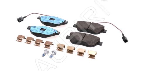Brake pads Fiat Doblo since 2010 front, 2-sensors, with accessories