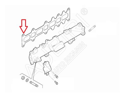 Exhaust manifold gasket Fiat Ducato since 2018 2.3D