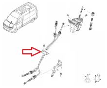 Gear shift cable Gear shift cable Renault Master IV since 2024 - 6-speed, RWD