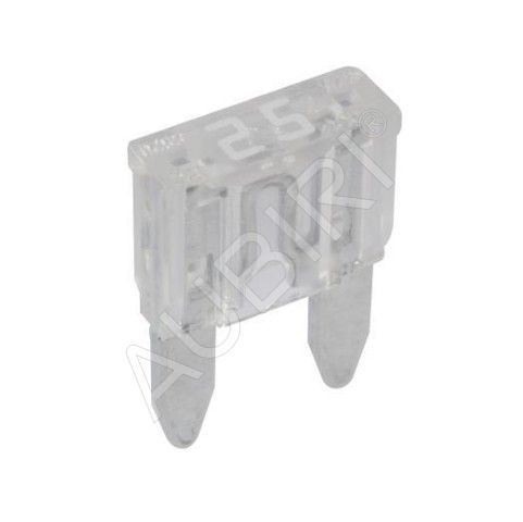 Automotive Fuse mini 25A - white/clear