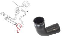 Charger Intake Hose Fiat Doblo since 2010 1.6/2.0 D from intercooler to throttle (1)