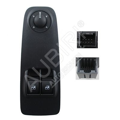 Electric window switch Fiat Ducato 2006-2011 left, black