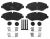 Brake pads Mercedes Sprinter since 2006 (906) front, with accessories
