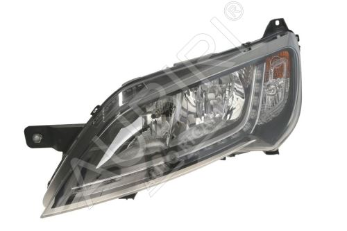 Headlight Fiat Ducato since 2014 left black frame H7+H7, LED with control unit