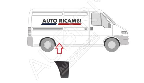 Protective trim Fiat Ducato 2002-2006 right, in front of the rear wheel