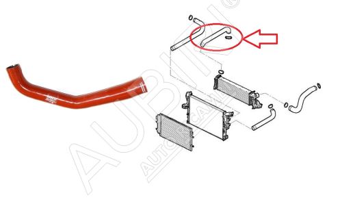 Charger Intake Hose Iveco Daily since 2011 2.3 from turbocharger to intercooler