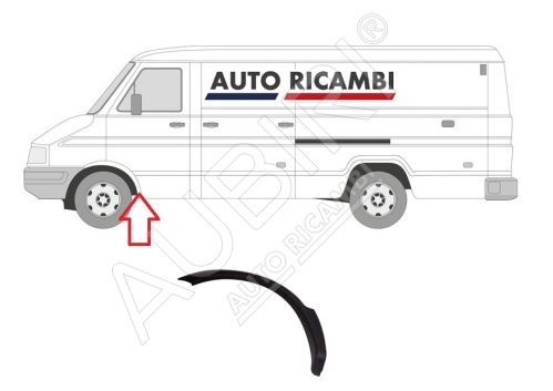 Protective trim Iveco TurboDaily 1990-2000 left, fender trim