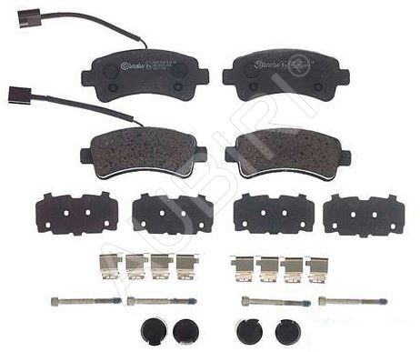 Brake pads Fiat Ducato since 2006 rear, 2- sensors, with accessories, 20Q, typ Brembo