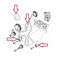 Timing belt kit Fiat Ducato since 2023 2.2D EVO EURO7 with water pump