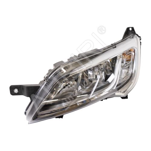 Headlight Fiat Ducato since 2014 left H7+H7 silver frame without LED