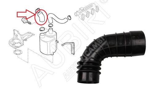 Air ducts Iveco TurboDaily 1990-2000 2.5/2.8D suction into the filter