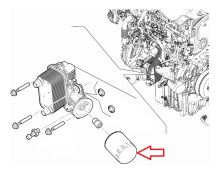 Oil filter Fiat Ducato since 2023 2.2 EVO