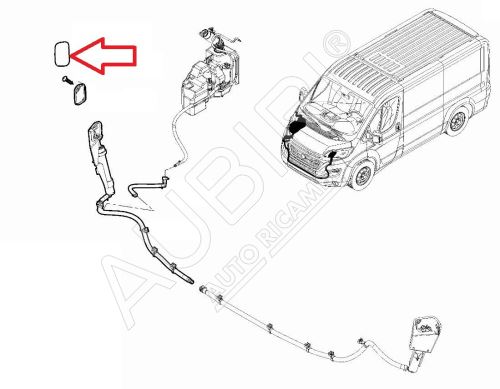 Bumper cover Fiat Ducato, Jumper, Boxer 2018-2021 right, headlight washer