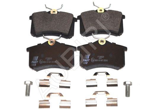 Brake pads Citroën Berlingo, Partner 1997-2011 rear, with accessories