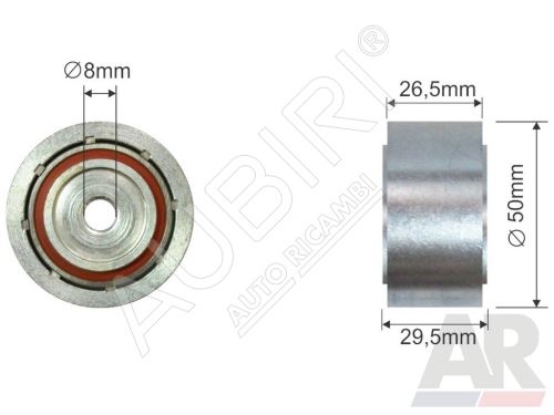 Drive belt pulley Fiat Ducato 244 2.0JTD