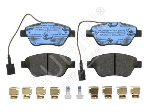 Brake pads Fiat Fiorino since 2007 1.3D/1.4i front, 2-sensors with accessories