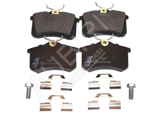 Brake pads Citroën Berlingo, Partner 1997-2011 rear, with accessories