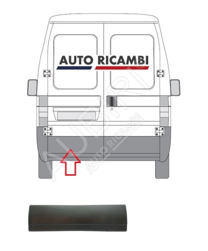 Protective trim Fiat Ducato 2002-2006 rear, left door