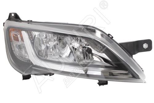 Headlight Fiat Ducato since 2014 right H7+H7 black frame without LED