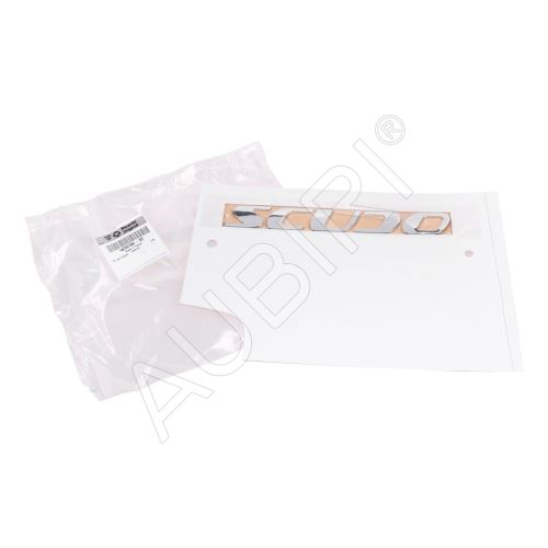 Emblem "Scudo" Fiat Scudo since 2007 rear