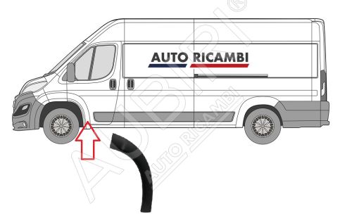 Protective trim Fiat Ducato since 2014 left, front door