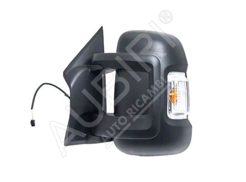 Rear View mirror Fiat Ducato 2006-2011 left short 80mm, foldable with sensor 16W, 12-PIN