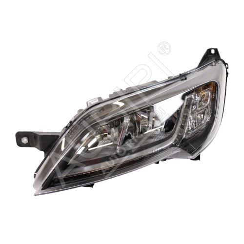 Headlight Fiat Ducato since 2014 left black frame H7+H7, LED with control unit