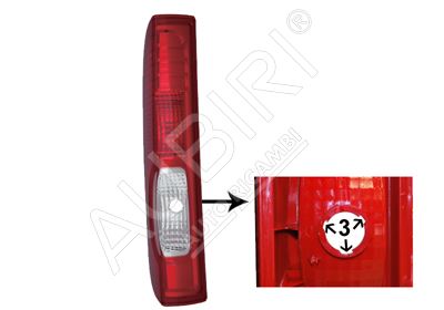 Tail light Renault Trafic 2006-2014 left without bulb holder, 3 grooves