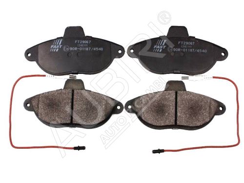 Brake pads Fiat Scudo 1995-2006 front, 2-sensors, system BENDIX