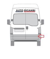 Rear door hinge Renault Master 1998-2010 right lower, 270 (1)