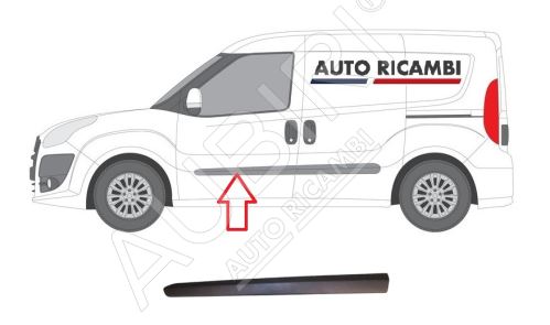 Protective trim Fiat Doblo 2010-2023 left, front door