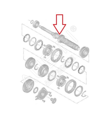 Gearbox shaft Citroën Berlingo, Partner since 2007 primary, MCE