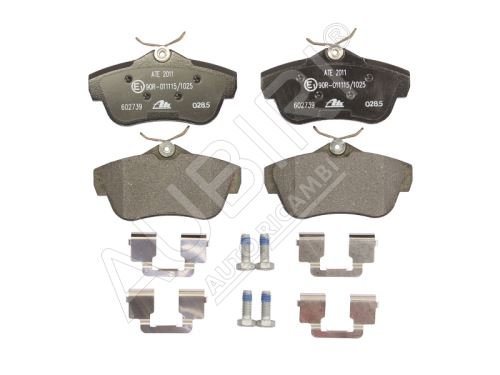 Brake pads Fiat Scudo since 2007 1.6/2.0D rear with accessories