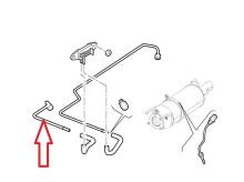 Pressure sensor tube DPF filter Fiat Ducato, Jumper 2006–2014 3.0 front (1)
