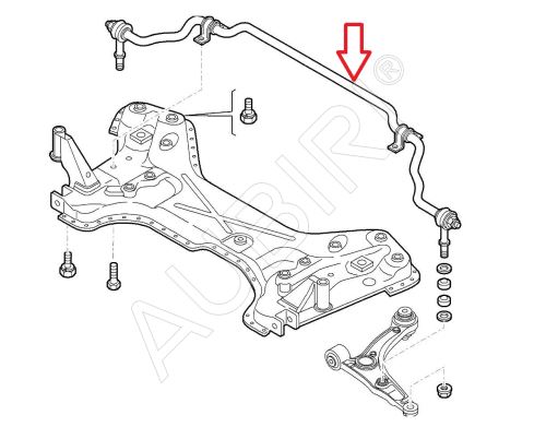 Stabilizer Fiat Ducato, Jumper, Boxer since 2021 front