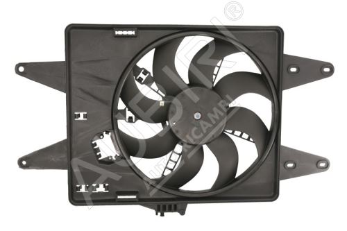 Radiator fan Fiat Doblo 2000-2010 1.6i 16V with AC, 384mm