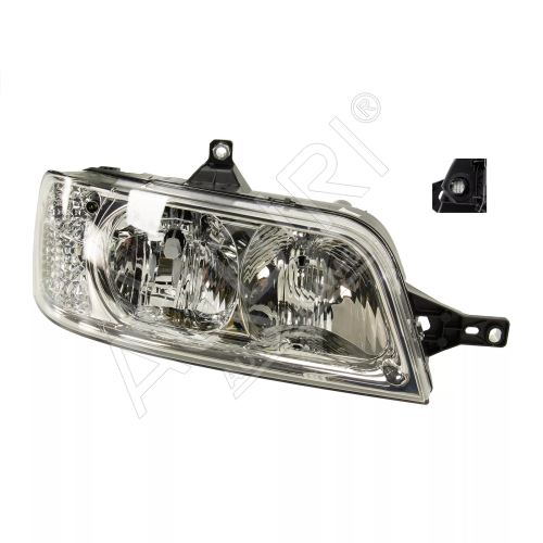 Headlight Fiat Ducato 2002-2006 right H7+H1