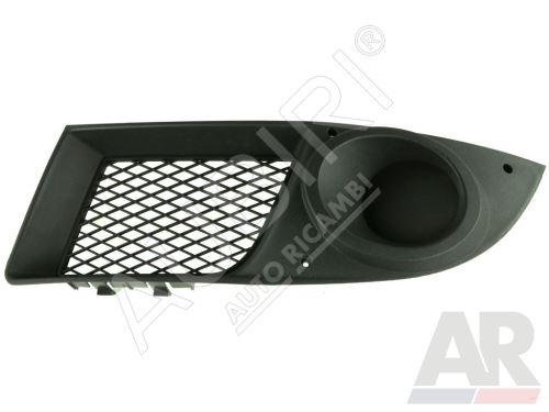 Front bumper grille Fiat Doblo 2005-2010, left, fog-free frame