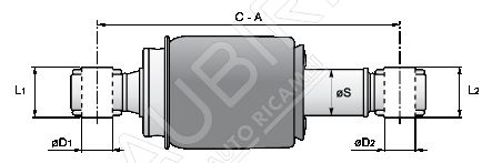 Cab shock absorber Iveco Stralis front