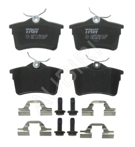 Brake pads Citroën Berlingo, Partner 2008-2018 rear, with accessories