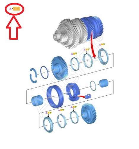 Synchronizer ring blocker Ford Transit 2018-2021 for 6th gear
