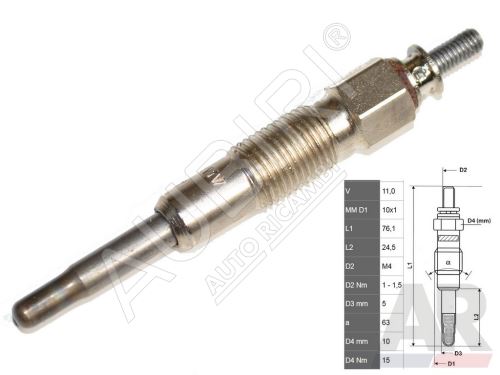 Glow Plug Iveco Daily 2.8 35S9, 29L9, Fiat Ducato, Boxer 2.8 D