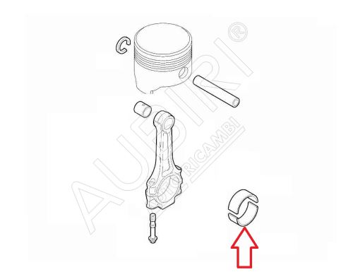 Con rod bearing Fiat Doblo 2010-2015, Ducato since 2011 2.0/2.2D 1,532-1,536 blue